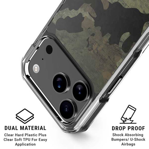 Hunting Camo iPhone 18 Pro Clear Case