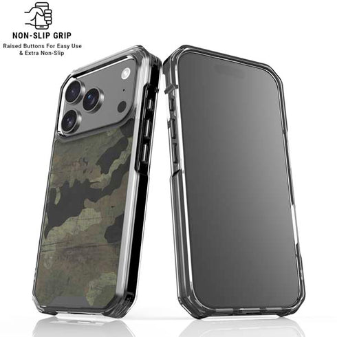 Hunting Camo iPhone 18 Pro Clear Case
