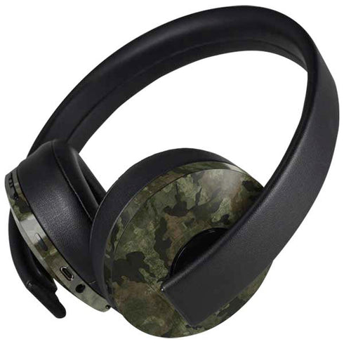 Hunting Camo PlayStation 4 Gold Wireless Headset Skin