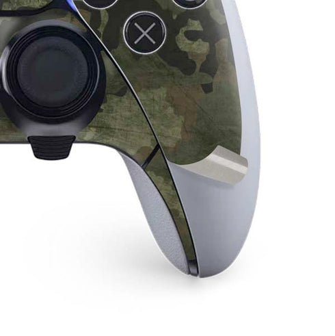 Hunting Camo PS5 DualSense Edge Pro Controller Skin