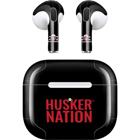 University of Nebraska Husker Nation Apple AirPods (3rd Gen 2021) Skin