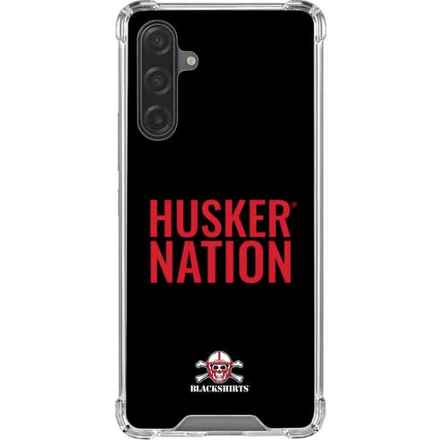 University of Nebraska Husker Nation Galaxy A17 Clear Case