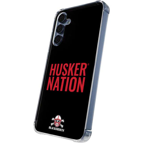 University of Nebraska Husker Nation Galaxy A35 5G Clear Case
