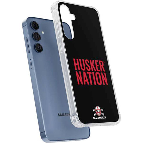 University of Nebraska Husker Nation Galaxy A35 5G Clear Case