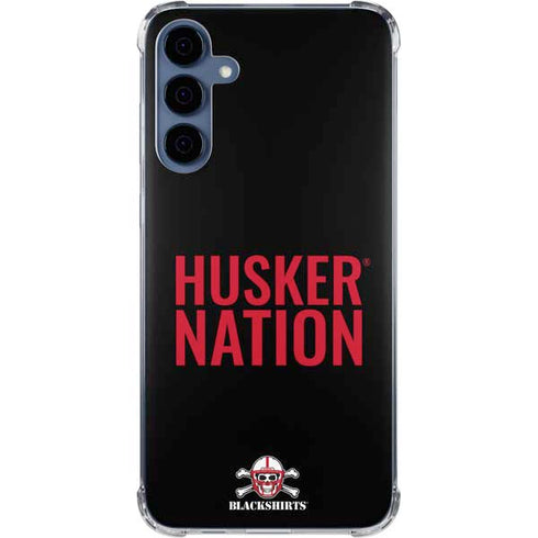 University of Nebraska Husker Nation Galaxy A55 5G Clear Case