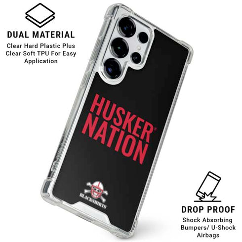 University of Nebraska Husker Nation Galaxy S26 Ultra Clear Case