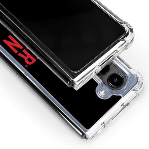 University of Nebraska Husker Nation Galaxy Z Fold5 5G Clear Case