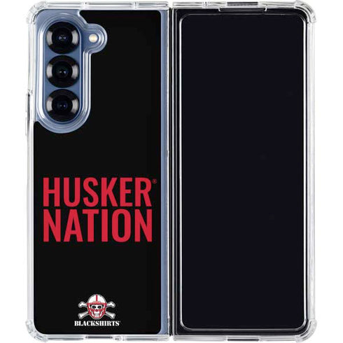 University of Nebraska Husker Nation Galaxy Z Fold6 Clear Case