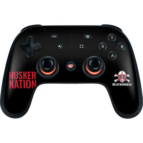 University of Nebraska Husker Nation Google Stadia Controller Skin