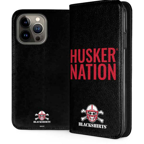 University of Nebraska Husker Nation iPhone 15 Pro Max Folio Case