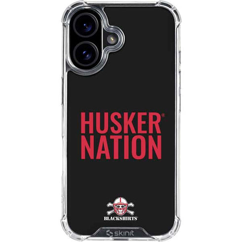 University of Nebraska Husker Nation iPhone 16 Clear Case