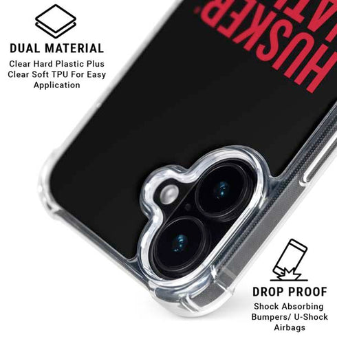 University of Nebraska Husker Nation iPhone 16 Clear Case