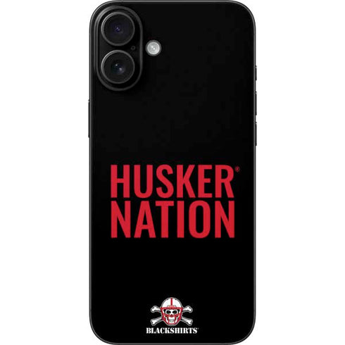 University of Nebraska Husker Nation iPhone 16 Plus Skin