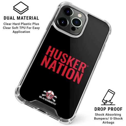 University of Nebraska Husker Nation iPhone 16 Pro Max Clear Case