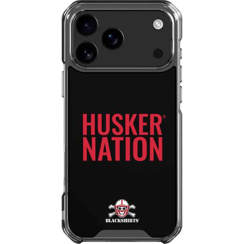 University of Nebraska Husker Nation iPhone 17 Pro Max Clear Case