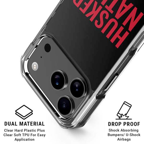 University of Nebraska Husker Nation iPhone 17 Pro Max Clear Case