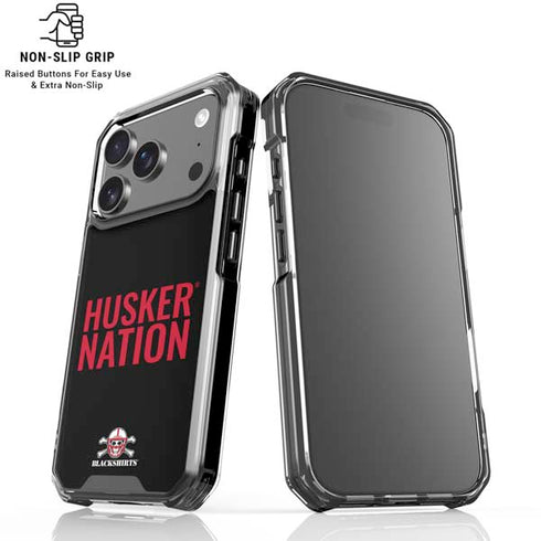 University of Nebraska Husker Nation iPhone 17 Pro Max Clear Case