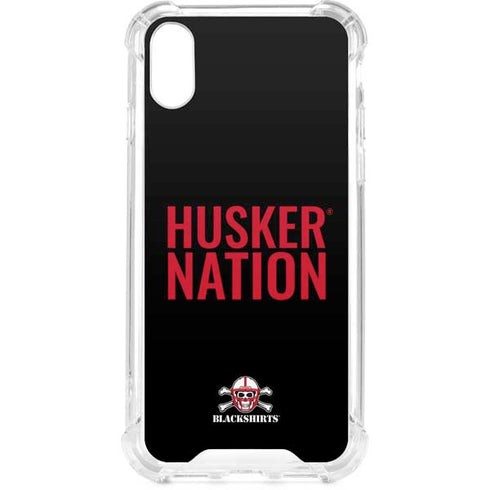 University of Nebraska Husker Nation iPhone XS Clear Case