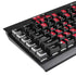 University of Nebraska Husker Nation K95 RGB PLATINUM Mechanical Gaming Keyboard Skin