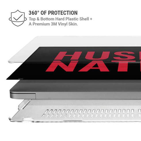 University of Nebraska Husker Nation MacBook Pro 14in (2021-24) Case plus Skin