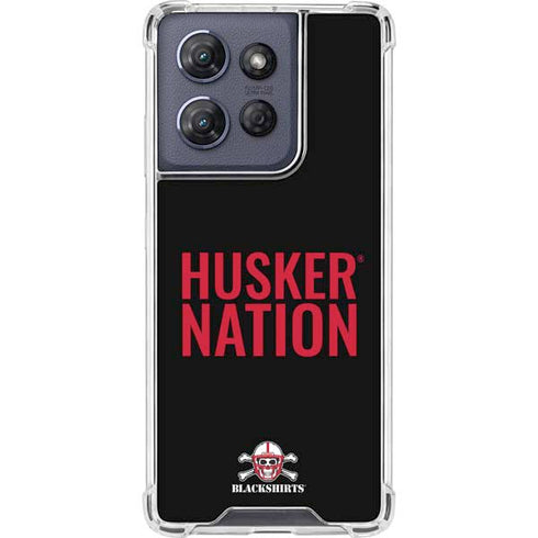 University of Nebraska Husker Nation Moto G 5G (2025) Clear Case