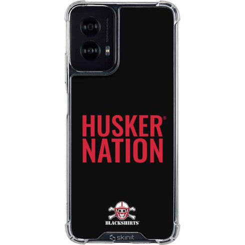 University of Nebraska Husker Nation Moto G Power 5G (2024) Clear Case