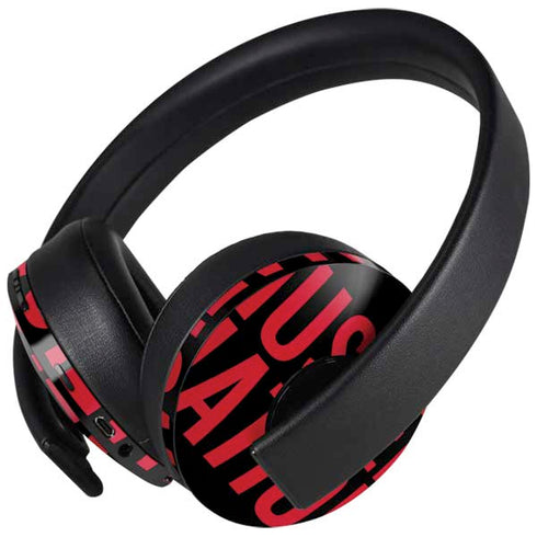 University of Nebraska Husker Nation PlayStation 4 Gold Wireless Headset Skin