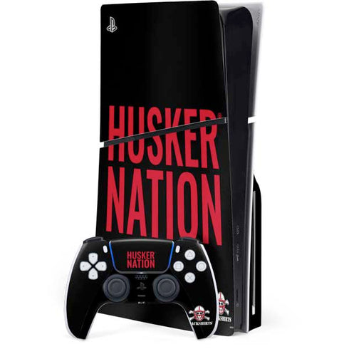 University of Nebraska Husker Nation PlayStation PS5 Skins