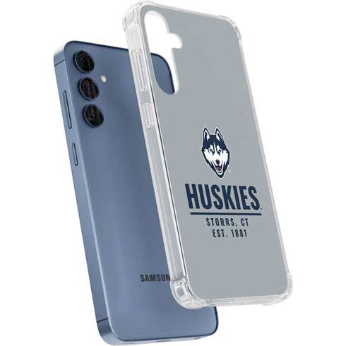University of Connecticut Huskies Est 1881 Galaxy A55 5G Clear Case