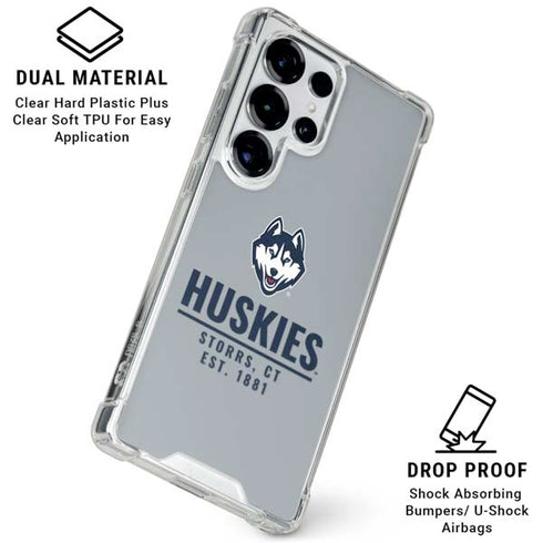 University of Connecticut Huskies Est 1881 Galaxy S25 Ultra Clear Case