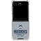 University of Connecticut Huskies Est 1881 Galaxy Z Flip6 Clear Case