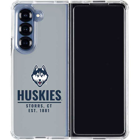 University of Connecticut Huskies Est 1881 Galaxy Z Fold6 Clear Case
