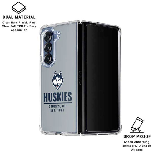 University of Connecticut Huskies Est 1881 Galaxy Z Fold6 Clear Case