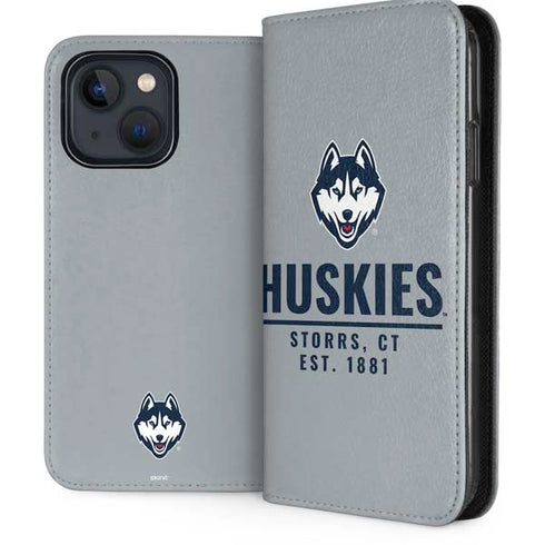 University of Connecticut Huskies Est 1881 iPhone 13 Folio Case