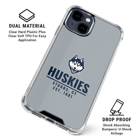University of Connecticut Huskies Est 1881 iPhone 15 Clear Case