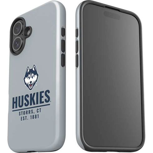 University of Connecticut Huskies Est 1881 iPhone 16 Plus Impact Case