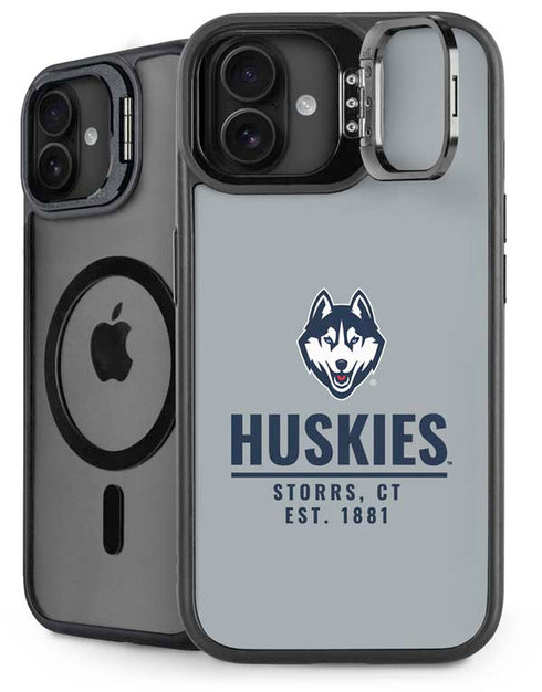 University of Connecticut Huskies Est 1881 iPhone 16 Plus Kickstand Case