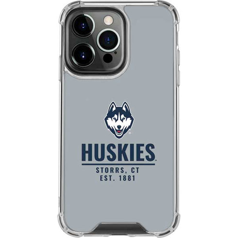 University of Connecticut Huskies Est 1881 iPhone 16 Pro Max Clear Case