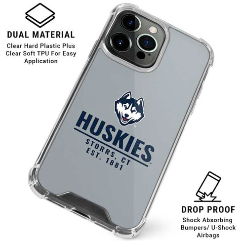 University of Connecticut Huskies Est 1881 iPhone 16 Pro Max Clear Case