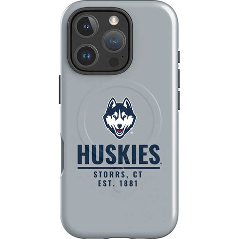 University of Connecticut Huskies Est 1881 iPhone 16 Pro Max Magsafe Impact Case