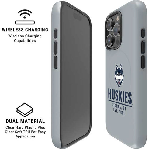 University of Connecticut Huskies Est 1881 iPhone 16 Pro Max Magsafe Impact Case