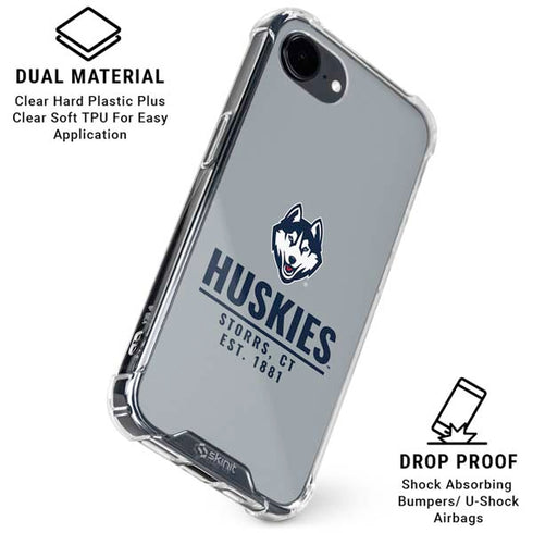 University of Connecticut Huskies Est 1881 iPhone 16e Clear Case