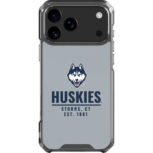 University of Connecticut Huskies Est 1881 iPhone 18 Pro Max Clear Case