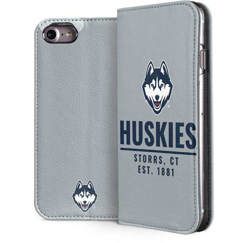 University of Connecticut Huskies Est 1881 iPhone 7 Folio Case