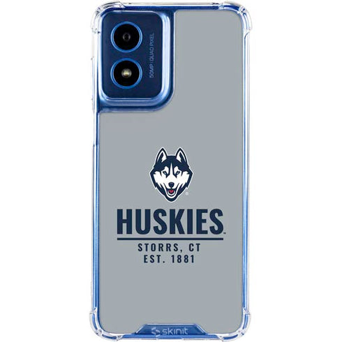 University of Connecticut Huskies Est 1881 Moto G 5G (2024) Clear Case