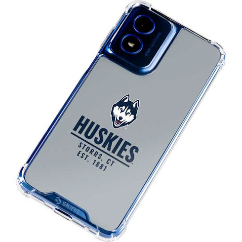 University of Connecticut Huskies Est 1881 Moto G 5G (2024) Clear Case