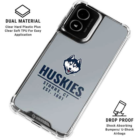 University of Connecticut Huskies Est 1881 Moto G Power 5G (2024) Clear Case