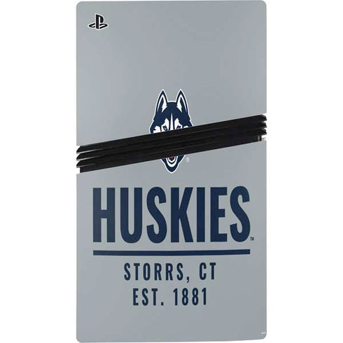 University of Connecticut Huskies Est 1881 PS5 Pro Console Skin
