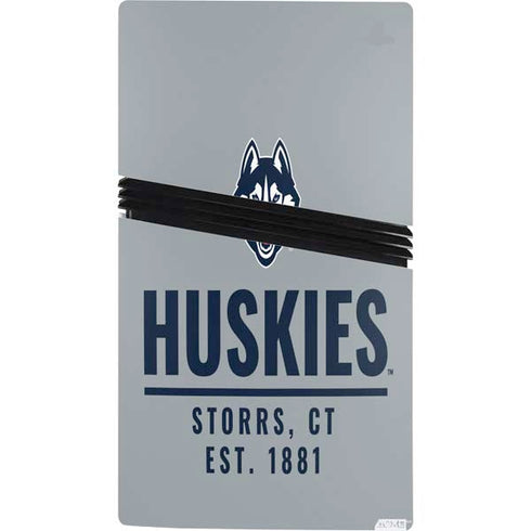 University of Connecticut Huskies Est 1881 PS5 Pro Console Skin