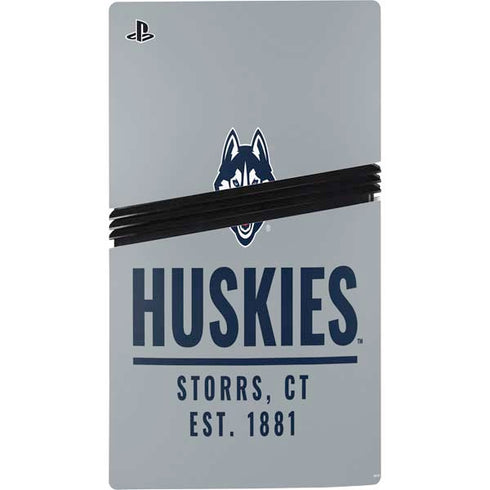 University of Connecticut Huskies Est 1881 PS5 Pro Disk Console Skin